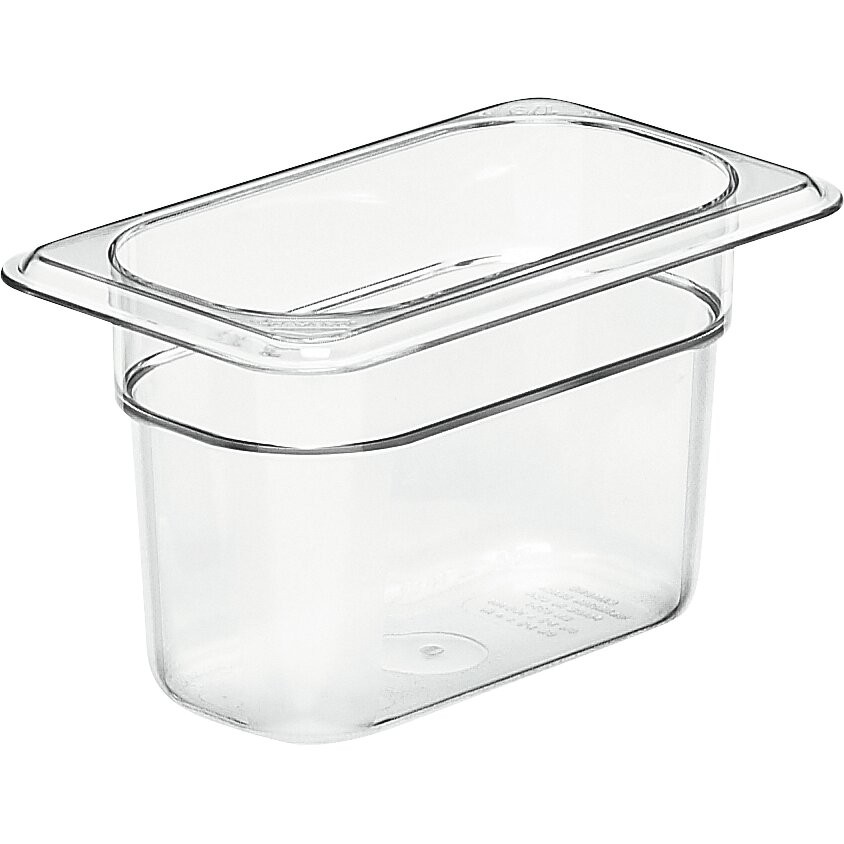 GN-Behälter GN 1/9 176 x 108 x 100 mm Copolymer BPA-frei transparent